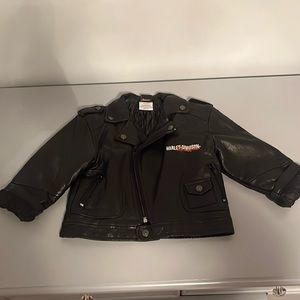 Harley-Davidson - Kids Leather Jacket - Size 2T